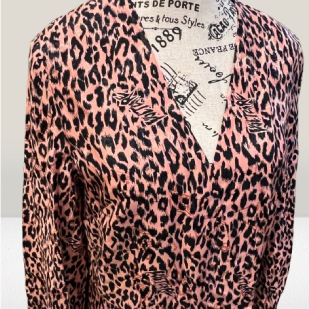 Zadig & Voltaire Reveal Pink Leopard Print maxi dress